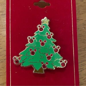 Disney Holiday Green and Red Tree Ornament